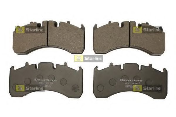 комплект спирачно феродо, дискови спирачки BD T040