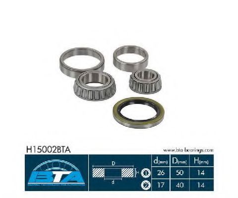 комплект колесен лагер H15002BTA