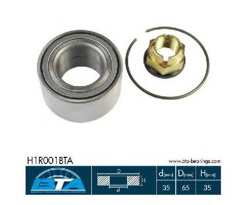 комплект колесен лагер H1R001BTA