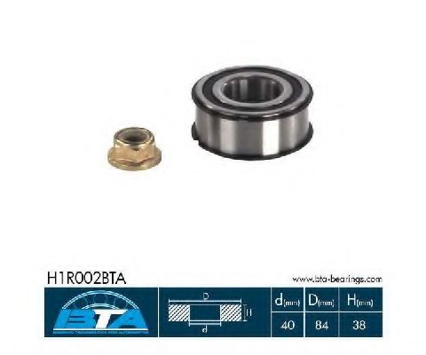 комплект колесен лагер H1R002BTA