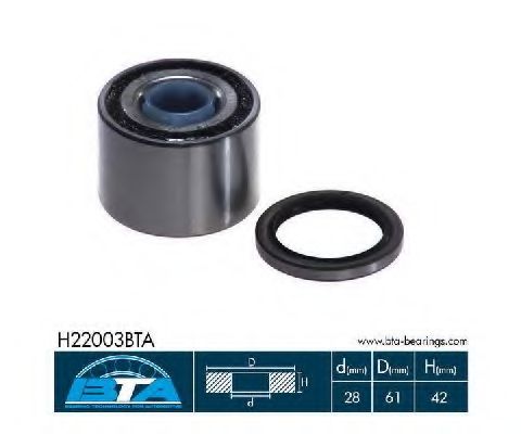 комплект колесен лагер H22003BTA