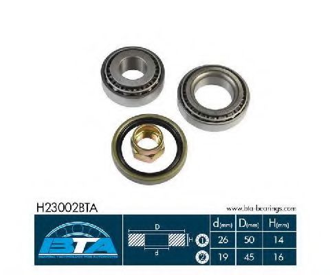 комплект колесен лагер H23002BTA