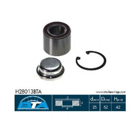 комплект колесен лагер H28013BTA