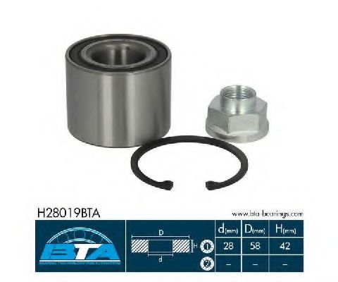 колесен лагер H28019BTA