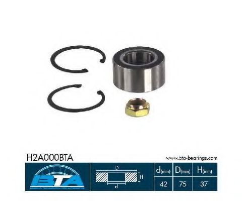 комплект колесен лагер H2A000BTA