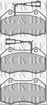 комплект спирачно феродо, дискови спирачки