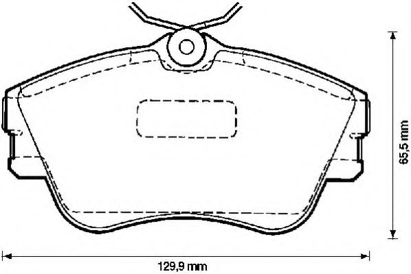 комплект спирачно феродо, дискови спирачки 571847J-AS