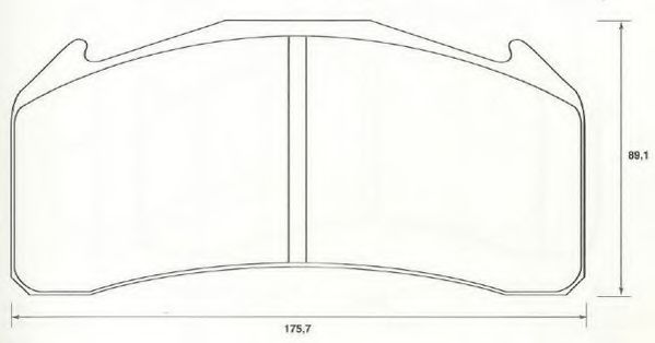 комплект спирачно феродо, дискови спирачки 2913609560
