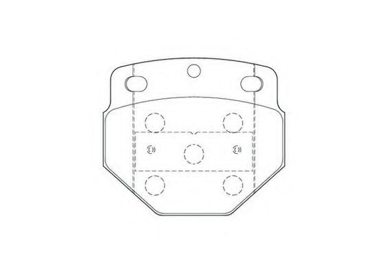 комплект спирачно феродо, дискови спирачки 2974705440
