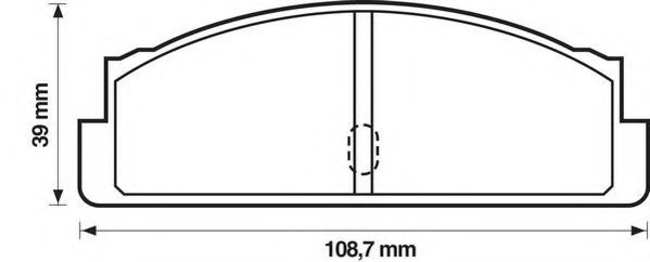 комплект спирачно феродо, дискови спирачки