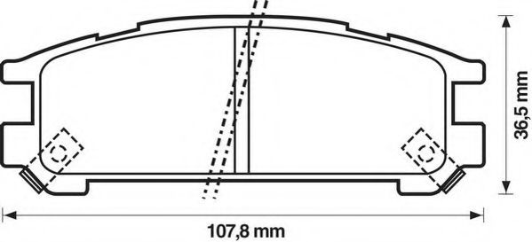 комплект спирачно феродо, дискови спирачки