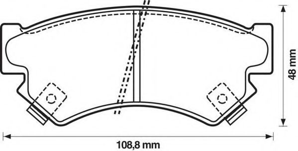 комплект спирачно феродо, дискови спирачки