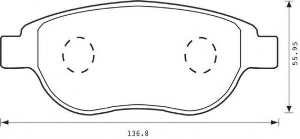 комплект спирачно феродо, дискови спирачки