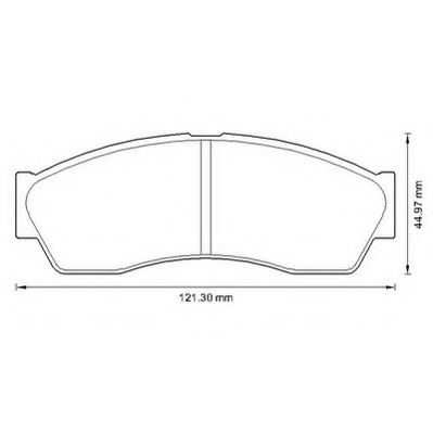 комплект спирачно феродо, дискови спирачки 573341J