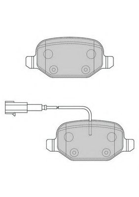 комплект спирачно феродо, дискови спирачки 573396J
