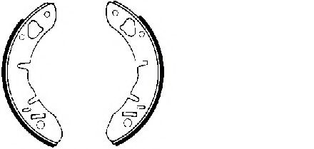 комплект спирачна челюст 361038J