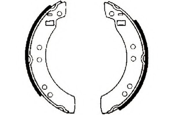 комплект спирачна челюст 361168J