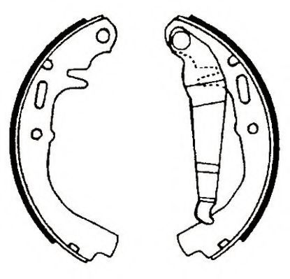 комплект спирачна челюст 361185J