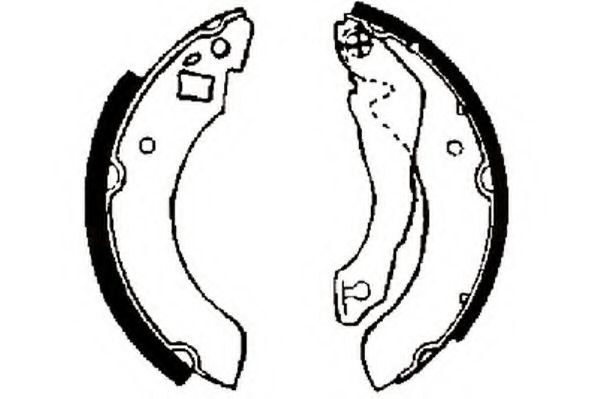 комплект спирачна челюст 361212J