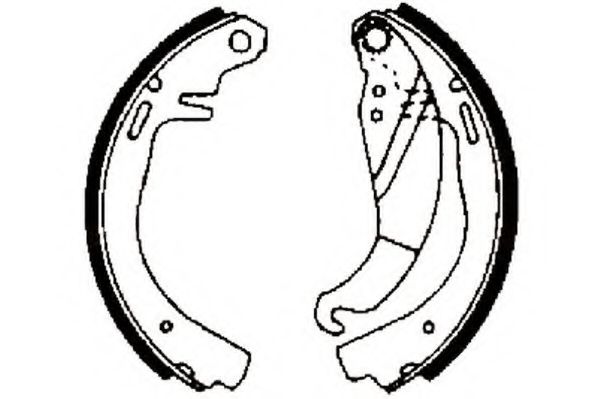 комплект спирачна челюст 361238J