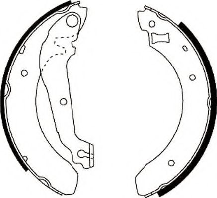 комплект спирачна челюст 361302J