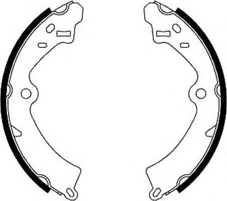 комплект спирачна челюст 361408J