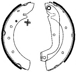 комплект спирачна челюст 361430J