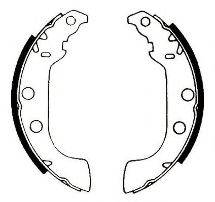 комплект спирачна челюст 361439J