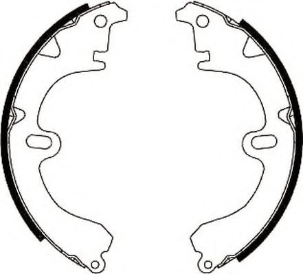 комплект спирачна челюст 361496J