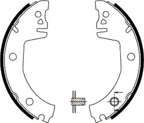 комплект спирачна челюст 361535J