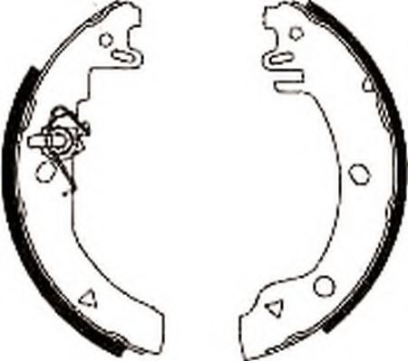 комплект спирачна челюст 361537J