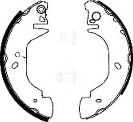 комплект спирачна челюст 361560J