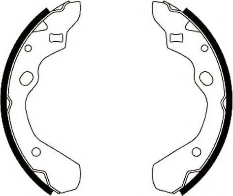 комплект спирачна челюст 362239J