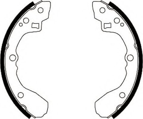 комплект спирачна челюст 362240J