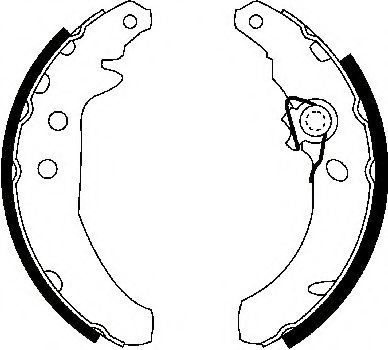 комплект спирачна челюст 362300J