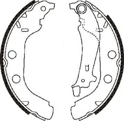 комплект спирачна челюст 362362J