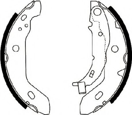комплект спирачна челюст 362397J