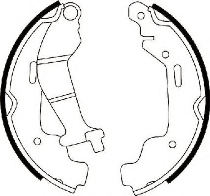 комплект спирачна челюст 362404J