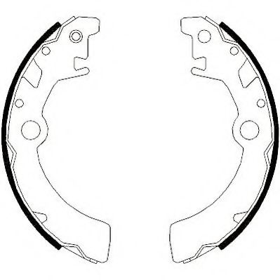 комплект спирачна челюст 362445J