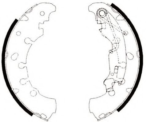 комплект спирачна челюст 362475J