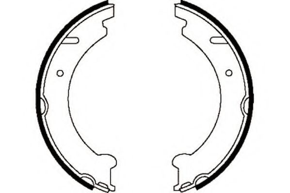 комплект спирачна челюст, ръчна спирачка 361941J