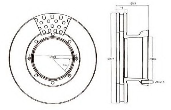 спирачен диск 567765J
