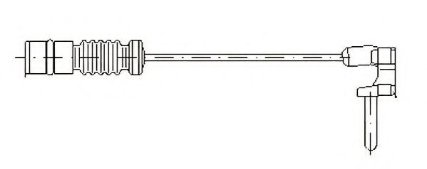 предупредителен контактен сензор, износване на накладките 581333