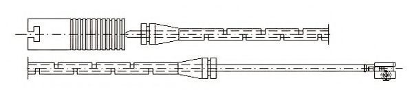 предупредителен контактен сензор, износване на накладките 581345