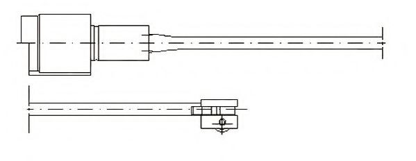 предупредителен контактен сензор, износване на накладките 581354