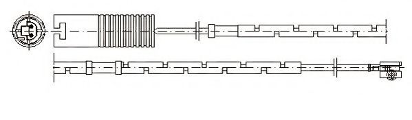 предупредителен контактен сензор, износване на накладките 581359