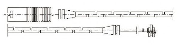 предупредителен контактен сензор, износване на накладките 581382
