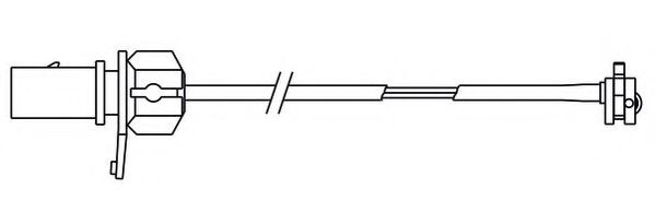 предупредителен контактен сензор, износване на накладките 581442