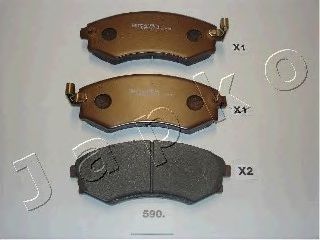 комплект спирачно феродо, дискови спирачки