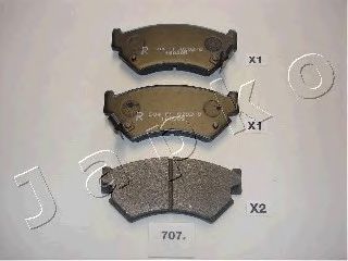 комплект спирачно феродо, дискови спирачки